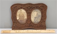 World War I Carved Wood Serviceman Frame