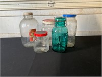 Miscellaneous Glass Jars