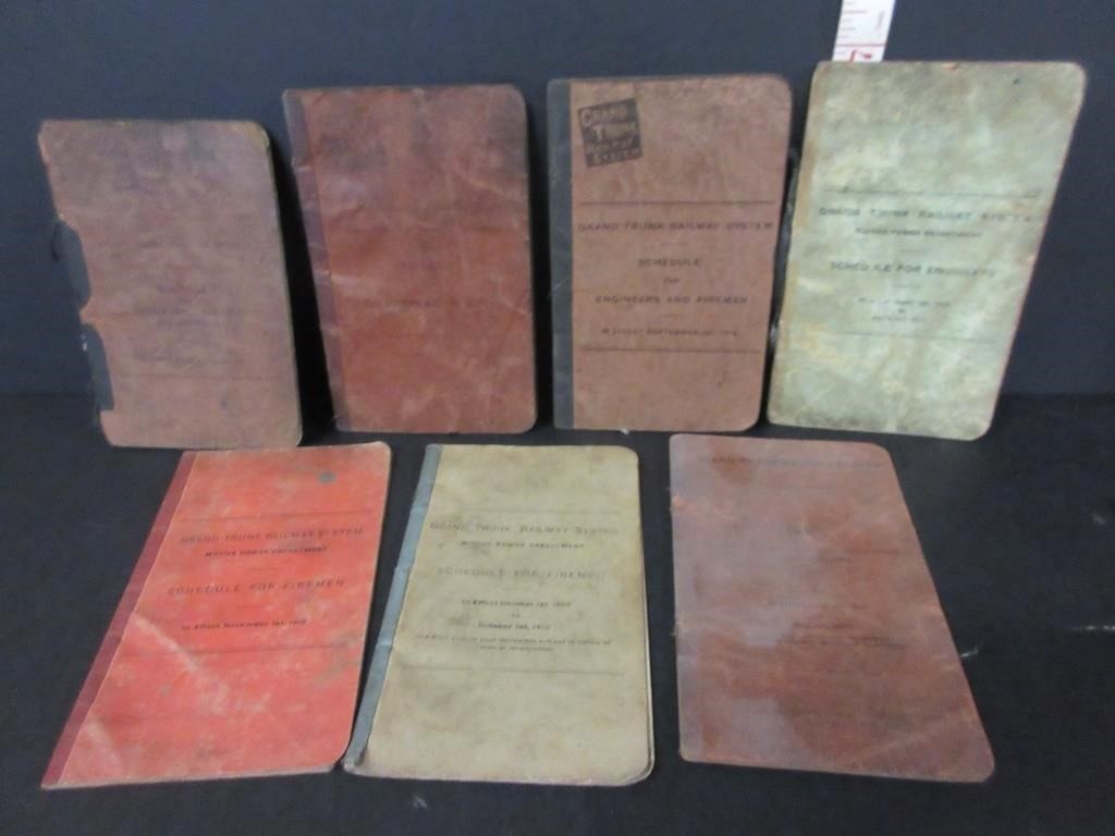 7 EARLY GRAND TRUNK BOOKLETS