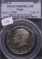 1976 S PCGS PF69DC KENENDY HALF DOLLAR