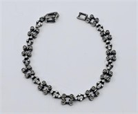 Antique Marcasite Sterling Silver Bracelet