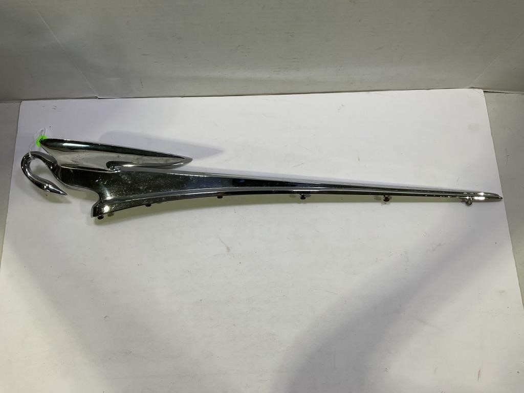 1952-54 PACKARD SWAN HOOD ORNAMENT 28" LONG - CB