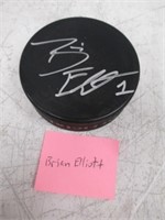 Autographed Brian Elliot Hockey Puck - No COA butr