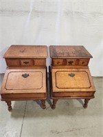 Unique Matching Two Tiered End Tables.