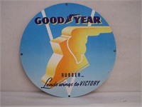 GOOD YEAR RUBBER "LENDS WINGS TO VICTORY"