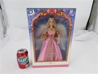 Rare Barbie Angel 2007 avec harpe '' Pink Label