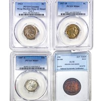 1791-1937 [4] Varied Coinage NNC/PCGS