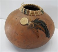 Gourdsket 413-95 signed by artist Native American