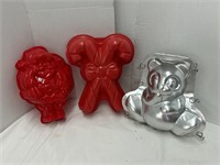 3D Panda Cake Mold with 2 Plastic Jell-o Molds