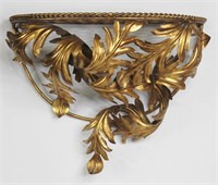 Gold Gilt Metal Wall Sconce