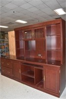 Desk Hutch & 2-Drawer File Cabinet