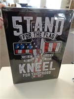12" X 17" METAL SIGN - STAND FOR FLAG