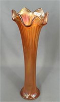 Fenton's Fine Rib lg size vase 11 1/2" vase