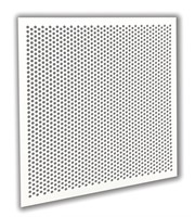 White Plastic Perforated Tile Return with 3 8