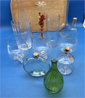 2 Trays of Vases & Bottles of All Sizes