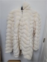 MISS GALLERY Women's Faux Fur Jacket, Size: XL