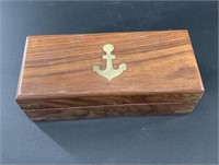 Mariner's spy glass in mahogany box