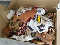 Box Full of Home Decorative Bears and More