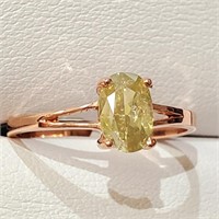 $4000 10K  Yellowish Green  Diamond(1ct) Ring