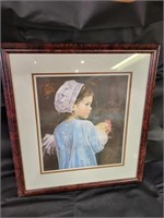 Amish Farm Girl by Nancy Noel Framed Art