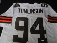 BROWNS DALVIN TOMLINSON SIGNED JERSEY JSA