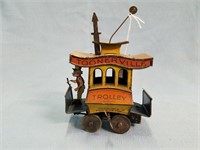 Vintage "Toonerville Trolley" Tin Wind-up Toy