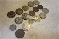 lot 17 Antique Coins Silver Etc...