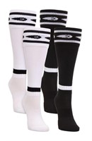 Mitre Youth Soccer White/Black 2-Pack Socks