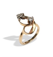 14K Gold with .33 Carat Diamond Ring