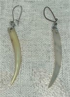 Pair of Organic Horn Shape Earrings