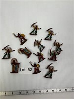 Lot of Native American Indian Toy Figures