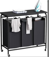 $60 Hamper laundry sorter with ironing board