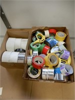 2 BOXES OF VARIOUS TAPE
