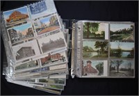 Large Notebook of Vint. & Antique Travel Postcards