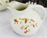Hall Pottery Jewel Tea Autumn Leaf Ball pitcher