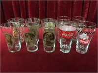 10 Coca-Cola Glasses - Includes 2 Mother's Pizza