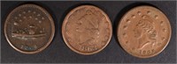 3-PATRIOTIC CIVIL WAR TOKENS