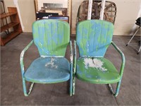 (2) VTG Metal Chairs