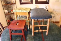 Lot with (4) Stools, (2) with storage