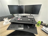 2 HP Monitors, Keyboard, Mouse, Dell Adaptor