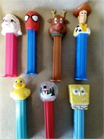 7 Pez Dispensers