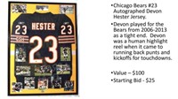 Chicago Bears #23 Autographed Devon Hester Jersey