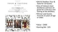 Old 55 Distillery Tour & Taste For 10 Guests