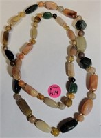 11 - 17" STONE BEADED NECKLACE (A14)