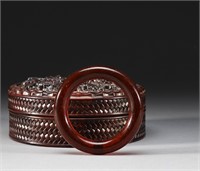 Qing dynasty amber bracelet