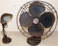 Vintage Arctic Aire Fan & Gooseneck Lamp