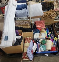 PALLET OF RUGS, PILLOWS, SHEETS, & MORE
