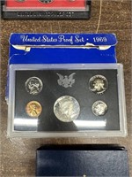 1969 PROOF COIN SET SILVER JFK