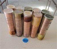 10 Rolls 1960's Canadian Pennies