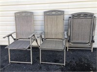 (4) Folding Outdoor Patio Chairs